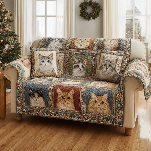 Royal Cat Heritage Quilted Sofa Cover NCU0HH1751