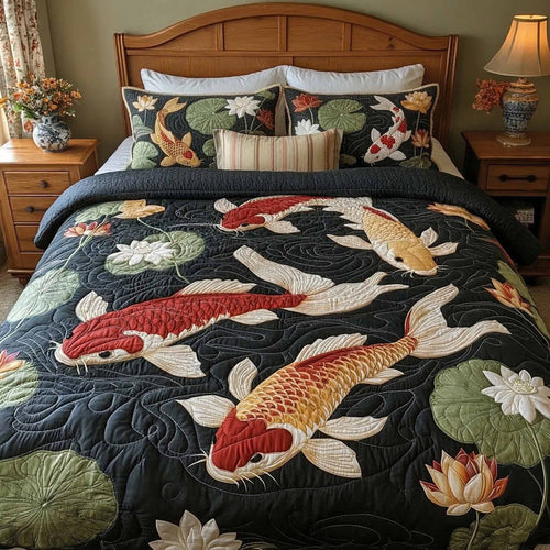 Royal Current 3-Piece Quilted Bedding Set NCU0XD2636