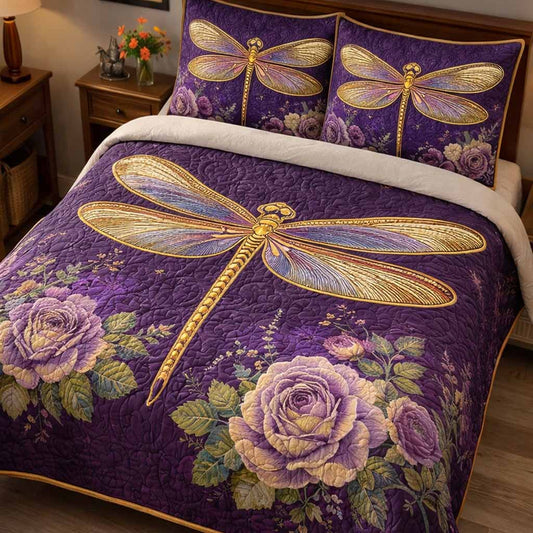 Royal Garden 3-Piece Quilted Bedding Set NCU0XD2467