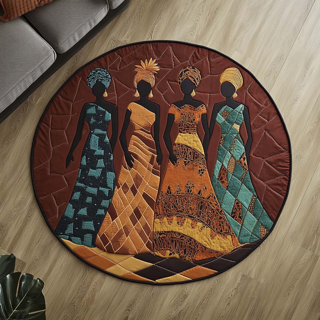 Royal Heritage Quilted Round Mat NCU0NT8238