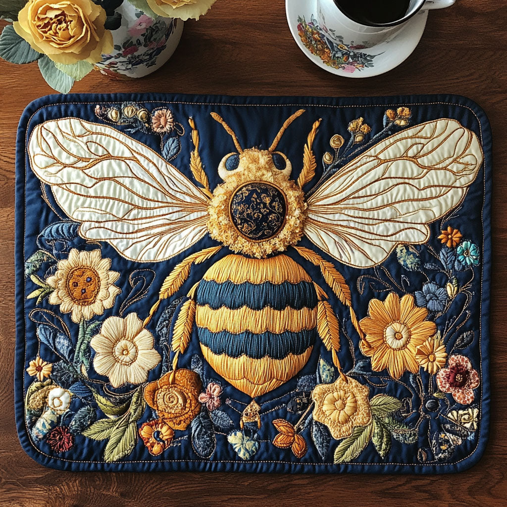 Royal Honeybee Quilted Placemat NCU0NT4374