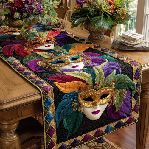 Royal Masquerade Quilted Table Runner NCU0NT11610