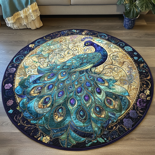 Royal Plumage Quilted Round Mat NCU0VL1376