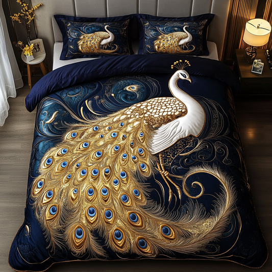 Royal Plume 3-Piece Quilted Bedding Set NCU0DK5353