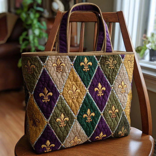 Royal Revelry Quilted Tote Bag NCU0NT11590