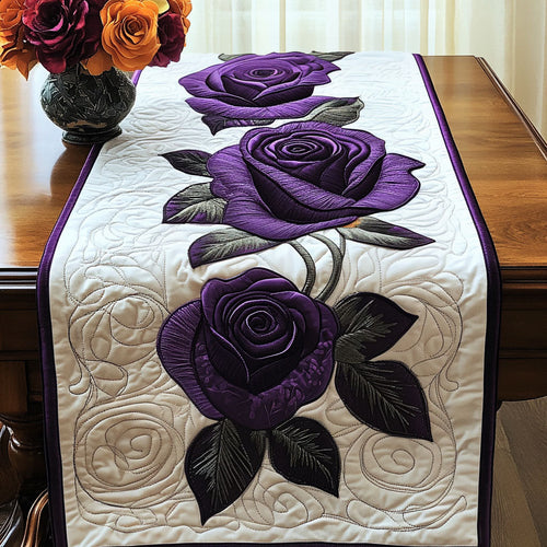 Royal Roses Quilted Table Runner NCU0NT4636