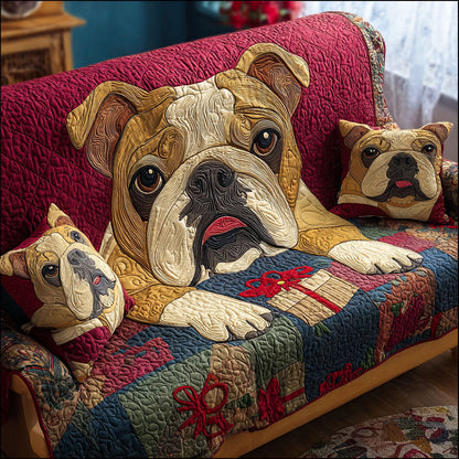 Royal Ruff Quilted Sofa Cover NCU0PT9925