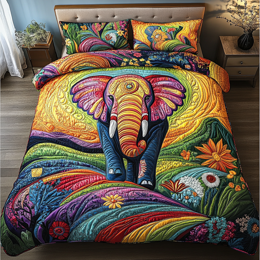 Royal Stomp 3-Piece Quilted Bedding Set NCU0DK4370