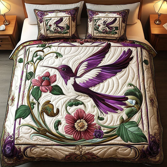 Royal Wings 3-Piece Quilted Bedding Set NCU0NT3523