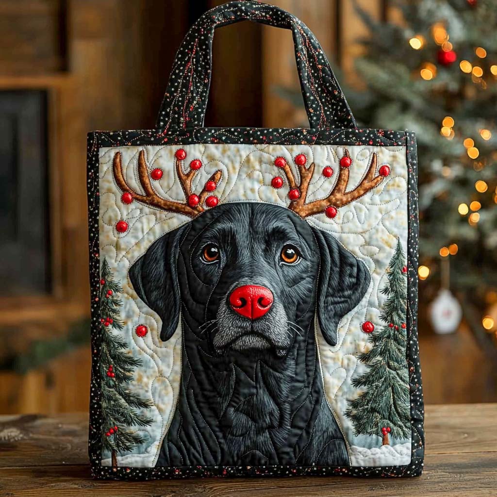 Rudolph Lab Quilted Tote Bag NCU0XD1144