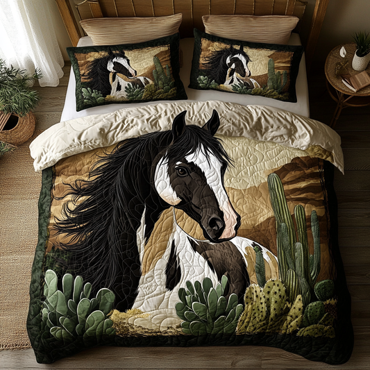 Run Wild 3-Piece Quilted Bedding Set NCU0DK6955