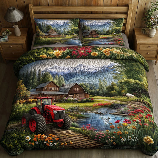 Rural Charm 3-Piece Quilted Bedding Set NCU0NT6142