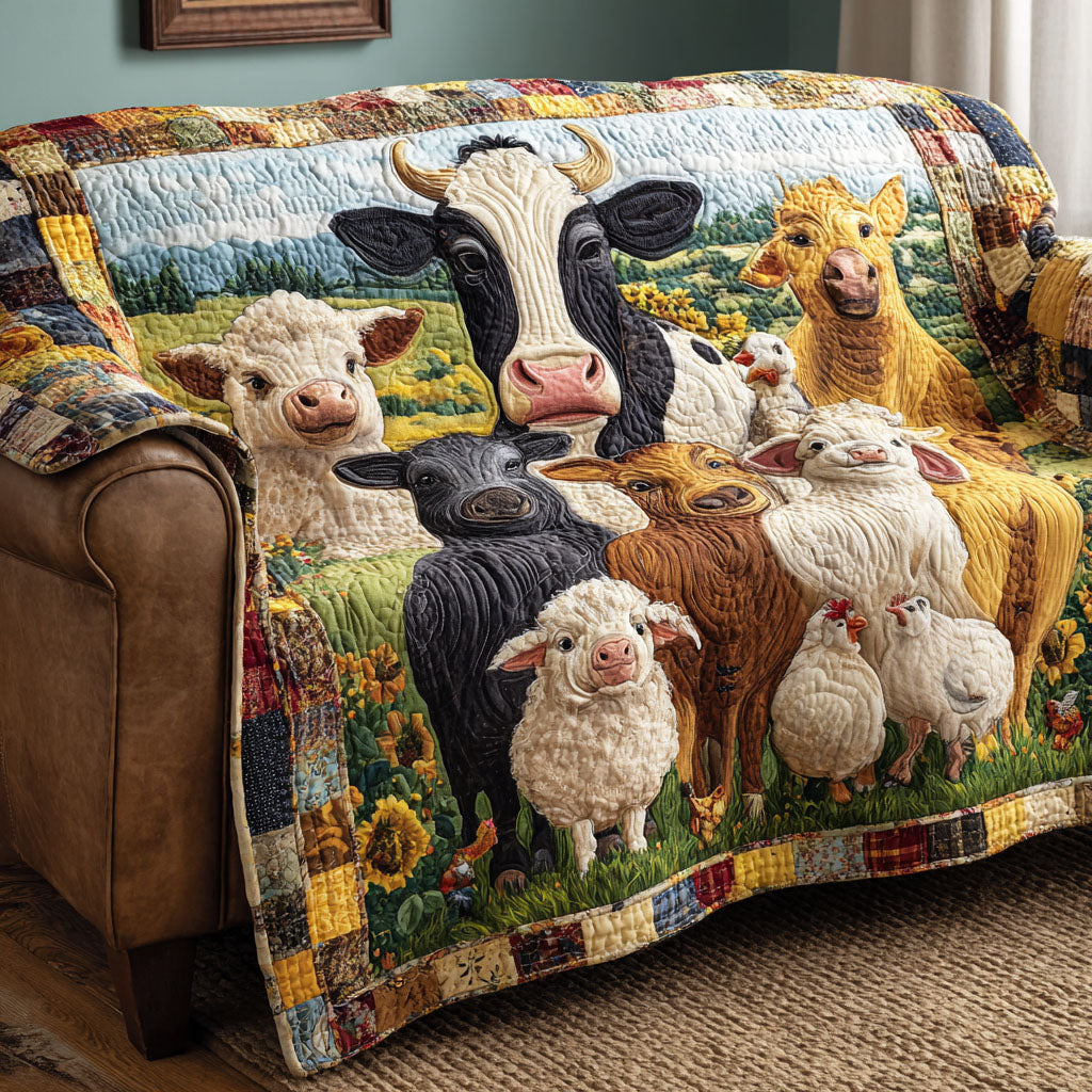 Rural Harmony Quilted Sofa Cover NCU0NT11905