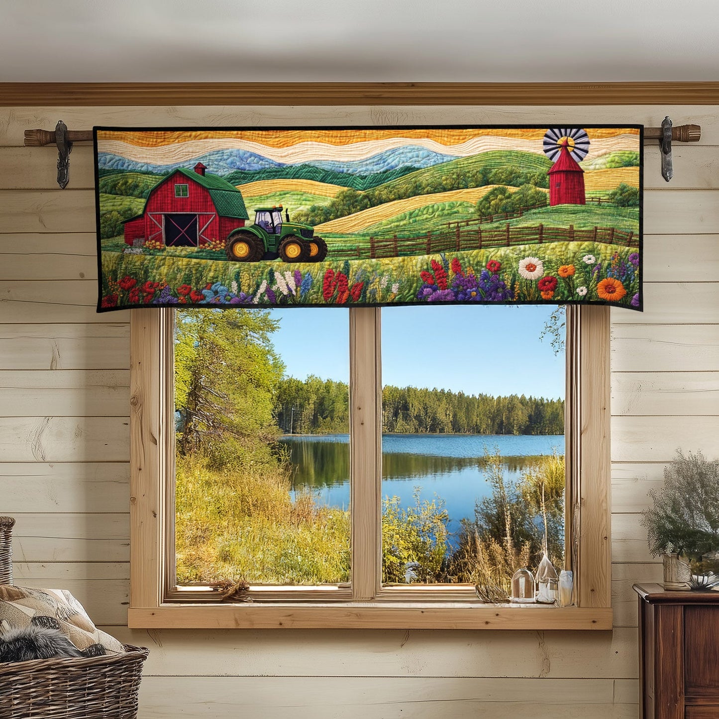 Rural Sunshine Quilted Valance NCU0PT6043