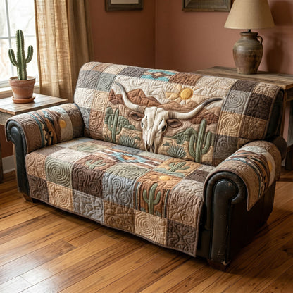 Rusted Halo Quilted Sofa Cover NCU0TD2748