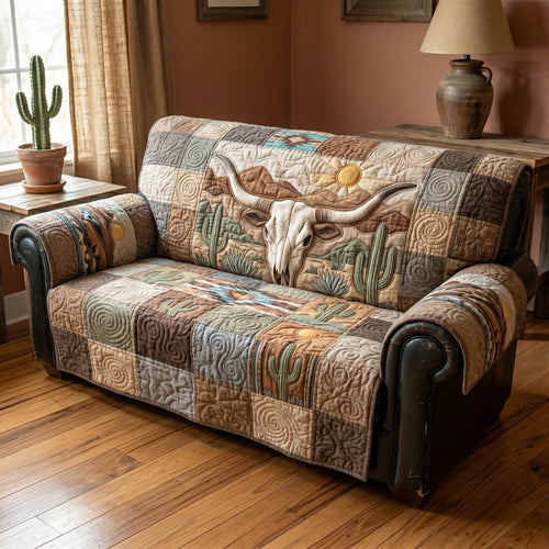 Rusted Halo Quilted Sofa Cover NCU0TD2748