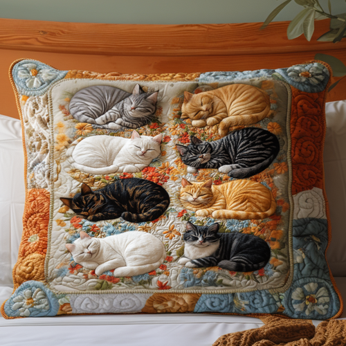 Rustic Cat Garden Quilted Bedding Pillow Case NCU0NT8868