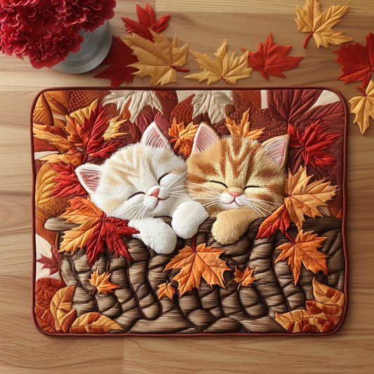 Rustic Cat Path Quilted Placemat NCU0NT8861