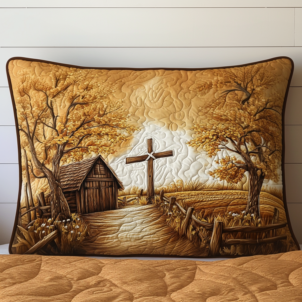 Rustic Grace Quilted Bedding Pillow Case NCU0NT8152