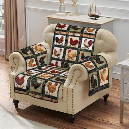 Rustic Rooster Quilt Quilted Sofa Cover NCU0PT955