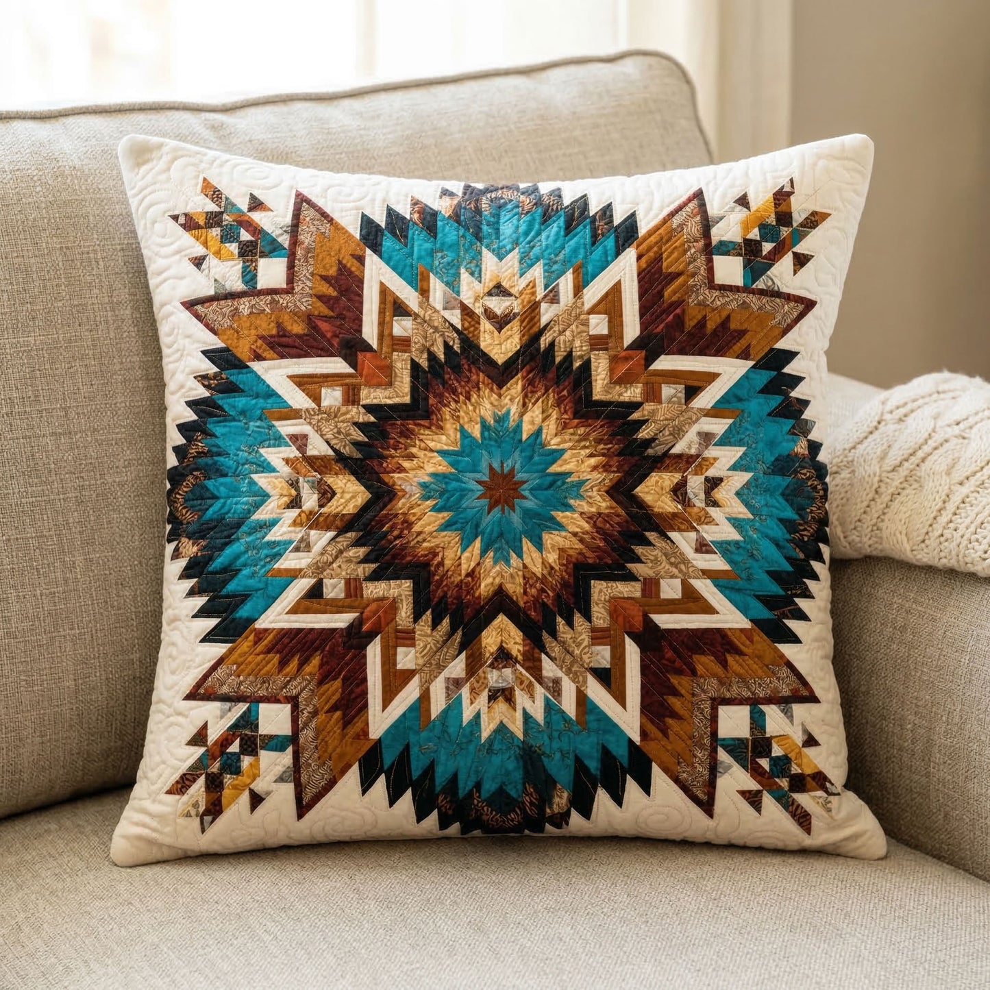 Rustic Starline Quilted Pillow Case NCU0NT11427