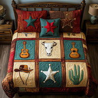 Rustic Stars 3-Piece Quilted Bedding Set NCU0PT2559