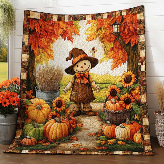 Rustic Autumn Meadow Quilted Blanket NCU0NT8430