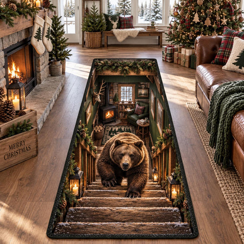 Rustic Bear Steps Runner Carpet NCU0DV10155