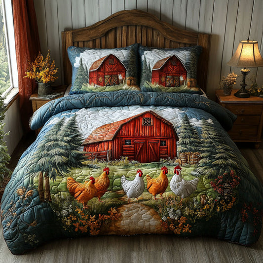 Rustic Beauty 3-Piece Quilted Bedding Set NCU0NT5483