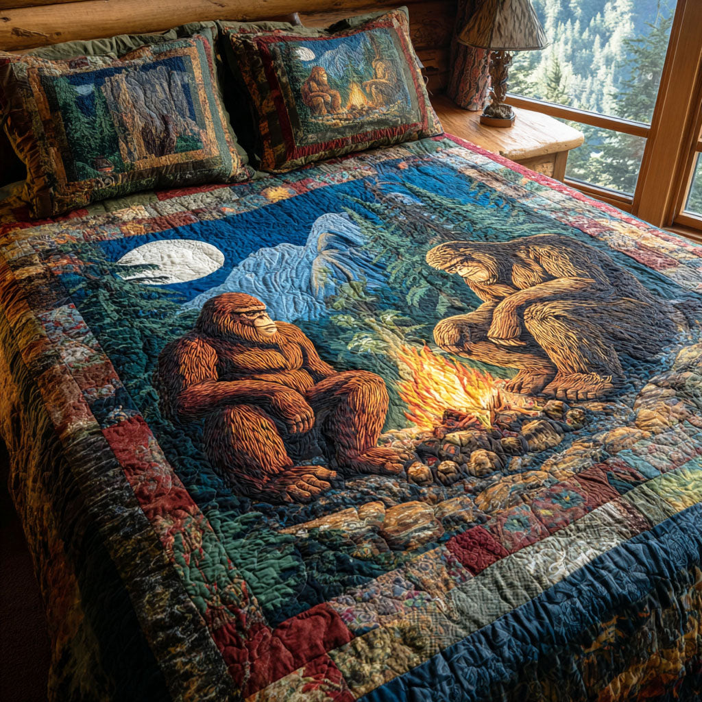 Rustic Bigfoot 3-Piece Quilted Bedding Set NCU0TD2460