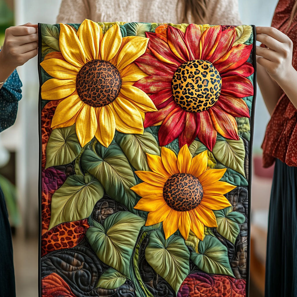 Rustic Bloom Quilted Table Runner NCU0NT7290