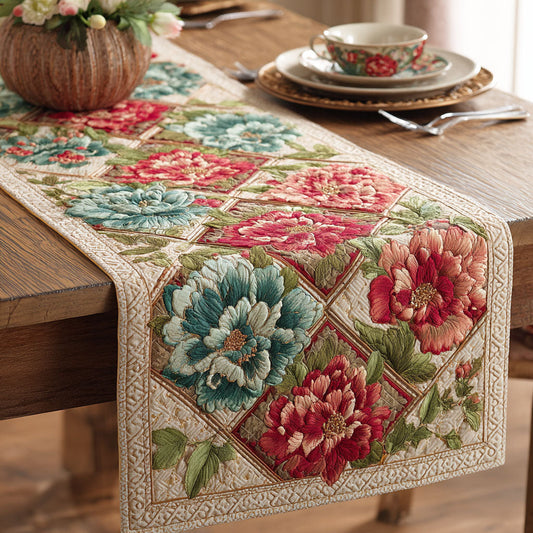 Rustic Bloom Quilted Table Runner NCU0TD2353