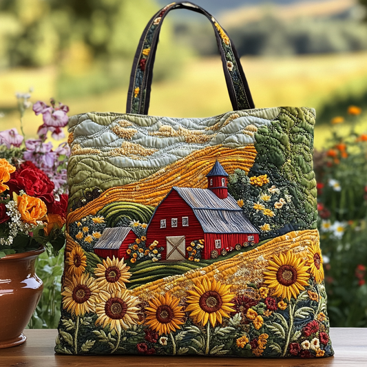 Rustic Bloom Quilted Tote Bag NCU0VL2729