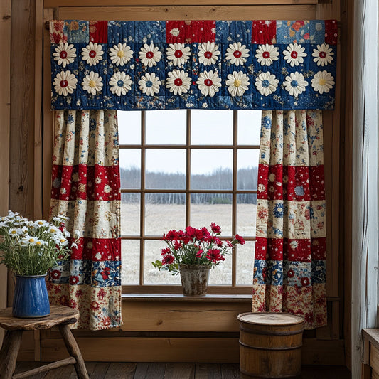 Rustic Bloom Quilted Valance NCU0PT4206