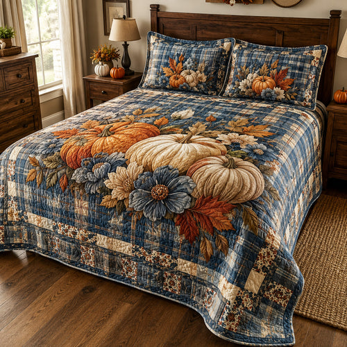 Rustic Blossom 3-Piece Quilted Bedding Set NCU0TV2131