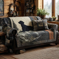 Rustic Bond Quilted Sofa Cover NCU0PT10181
