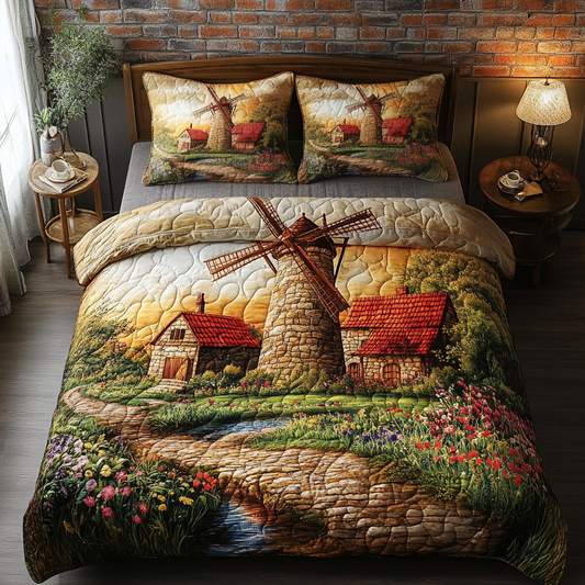 Rustic Breeze 3-Piece Quilted Bedding Set NCU0VH5286