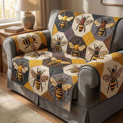 Rustic Buzz Quilted Sofa Cover NCU0XD2482