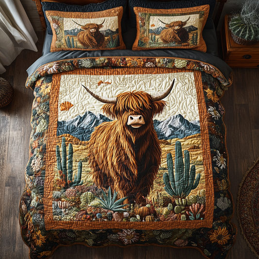 Rustic Charm 3-Piece Quilted Bedding Set NCU0DK7010