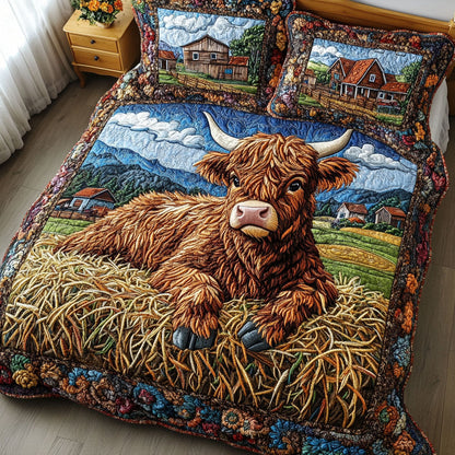 Rustic Charm 3-Piece Quilted Bedding Set NCU0NT2919