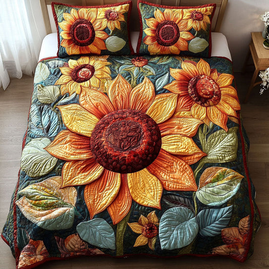 Rustic Charm 3-Piece Quilted Bedding Set NCU0NT3723