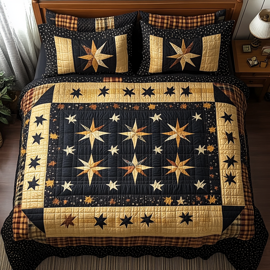 Rustic Charm 3-Piece Quilted Bedding Set NCU0VH2888