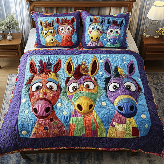 Rustic Charm 3-Piece Quilted Bedding Set NCU0VH3519