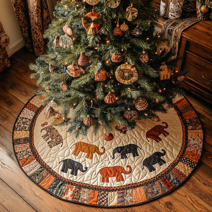 Rustic Charm Christmas Quilted Tree Skirt NCU0NT2236