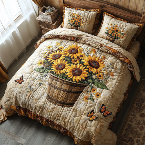 Rustic Charm Quilted Bedding Set NCU0DV2044