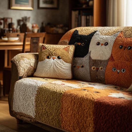 Rustic Charm Quilted Sofa Cover NCU0TV809