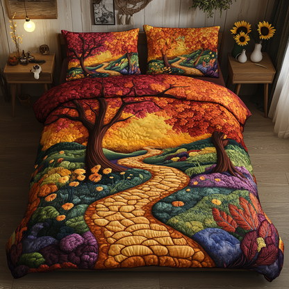 Rustic Countryside 3-Piece Quilted Bedding Set NCU0VL1542