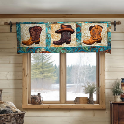 Rustic Cowboys Quilted Valance NCU0NT6676