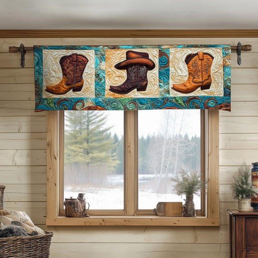 Rustic Cowboys Quilted Valance NCU0NT6676
