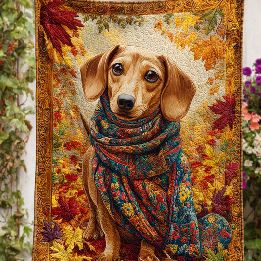 Rustic Doxie Quilted Blanket NCU0NT9073